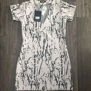 Missguided deep v neck dress